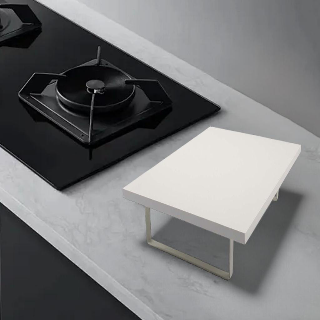 Metal and Wood Microwave Oven Rack for Stove or Induction Cooker 40x30x8.5cm