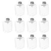 10 Pieces Empty Juice Bottles Airtight Lid Drink Container Reusable Beverage Drinking Jar
