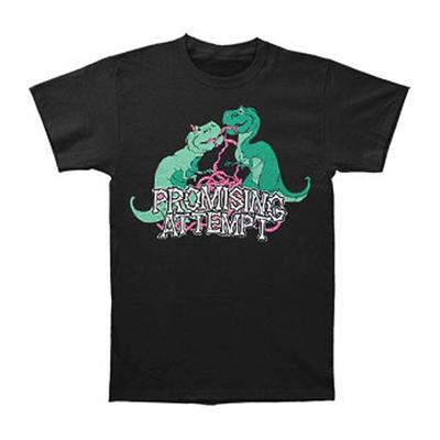 Vielversprechender Versuch Dinos Schwarzes Unisex T-Shirt
