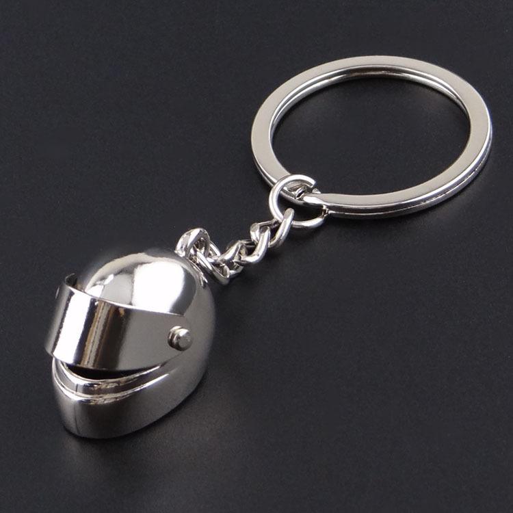 

Motorcycle Helmet Keychain Metal Alloy Miniature Helmet Pendant Keyring Durable Lightweight Accessory for Keys and Bags One Size