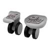1 Pair Luggage Suitcase Wheels ABS Silent Double Row Wheels Universal Travel Suitcase Replacement Casters