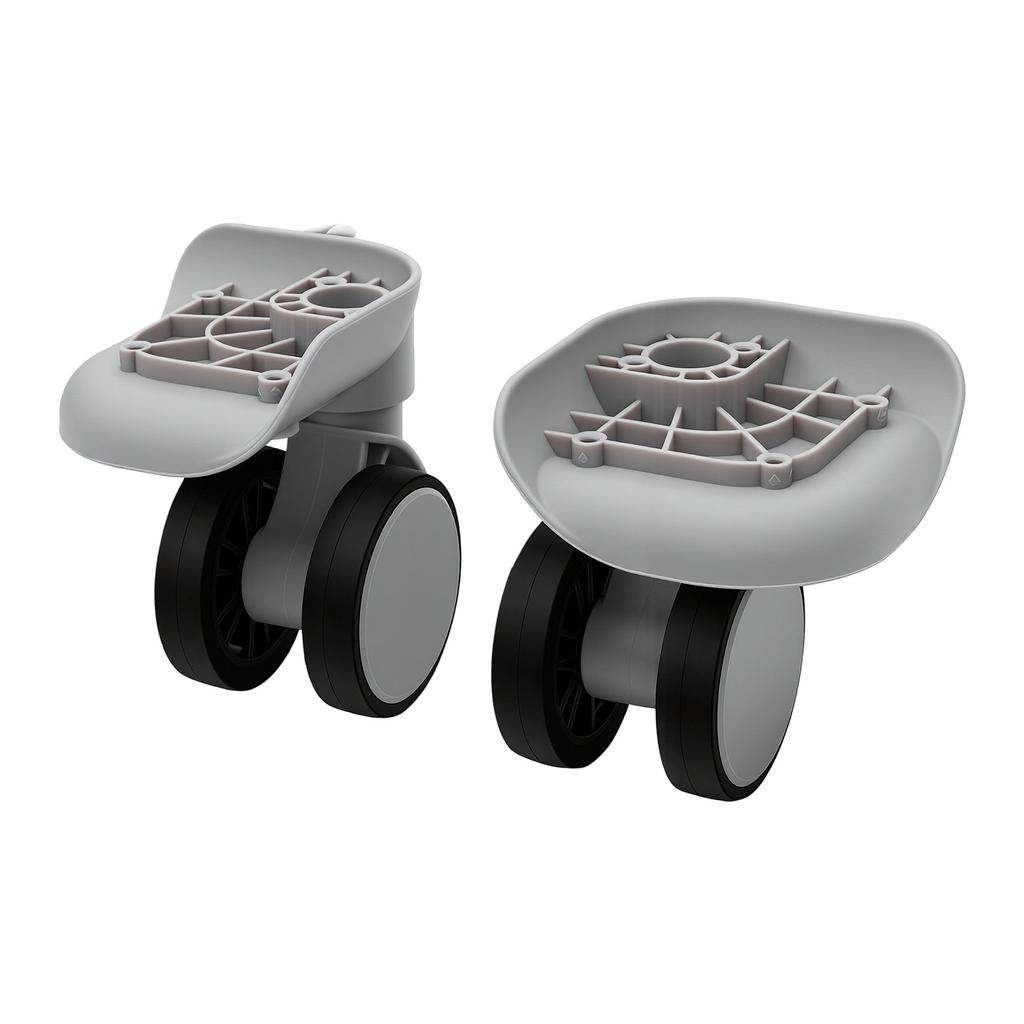 1 Pair Luggage Suitcase Wheels ABS Silent Double Row Wheels Universal Travel Suitcase Replacement Casters