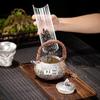 Ceramic Silver-plated Teapot 999 Sterling Silver Boiling Teapot Porcelain Gilt Health Tea Maker Kung Fu Tea Set Kettle