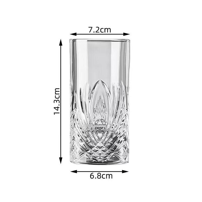 Gravierte Kristallglasbecher Kreative Glasbecher Hochwertige Dickwandige Geprägte Saftbecher Bierglas Whiskyglas Weingläser
