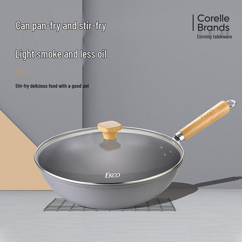 VISIONS Corning Joyful Life Non-Stick Iron Wok