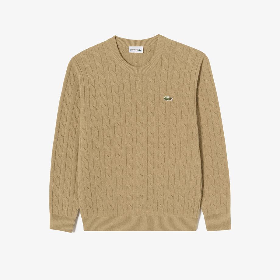 Lacoste Men's Cable Crew Neck Pullover AH816E-55NTUY