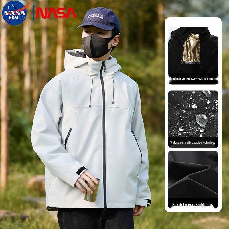 

NASA NOAH Men s 3-in-1 Outdoor Hooded Jacket L