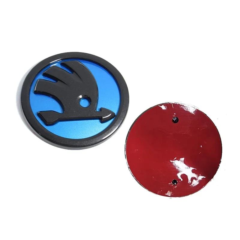 110mm ABS Emblem für SKODA Rapid Yeti Karoq Vision Fabia 1 2 Octavia A7 RS Superb Auto Kopf Vorne Hinten Kofferraum Heckklappe Aufkleber