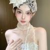 Mori Stil Braut-Spitzen-Kopfschmuck Feen-Haarwickel Hochzeits-Accessoires