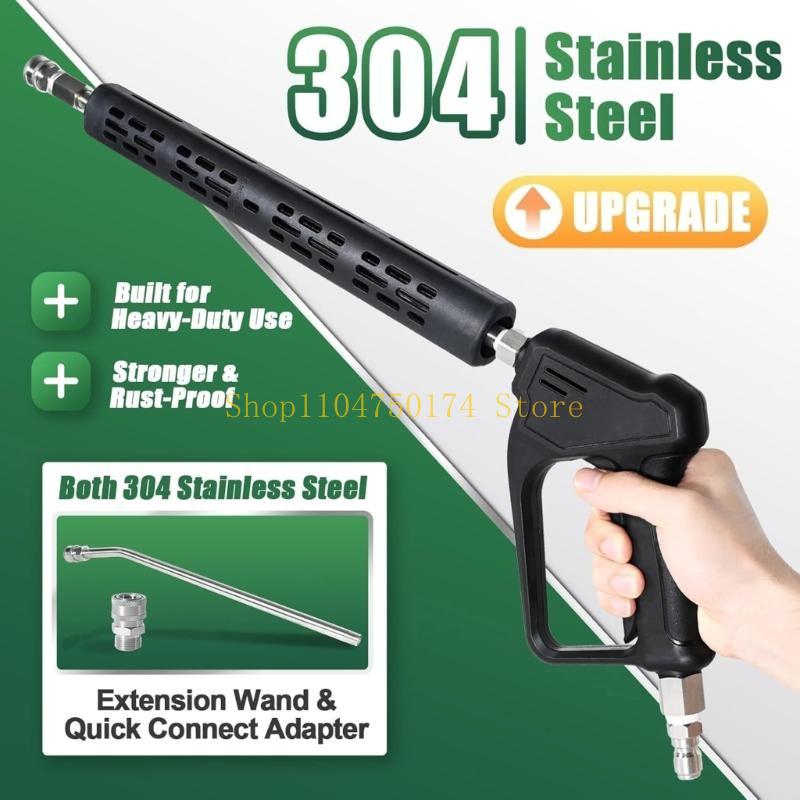 Upgraded Garden Hose Nozzle Washer Heavy Duty Metal Handheld Water Nozzle High Pressure for Watering Plant Car Washing top sale