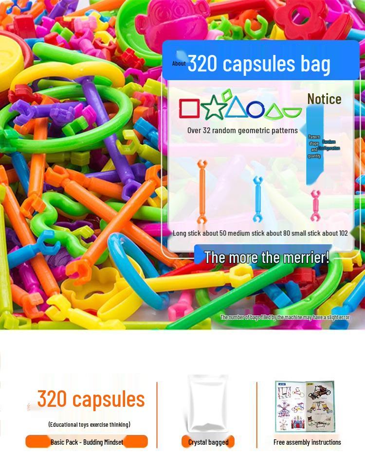 

Раннее образование Строительные палочки - DIY Пазлы для развития интеллекта детей и сборки для удовольствия