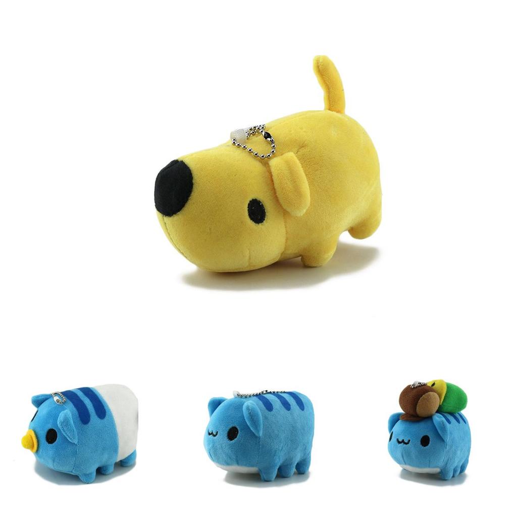 Breloc de pluș adorabil cu pisică și insectă, drăguț de desene animate, păpușă clătinându-se, decorare pungă cadou