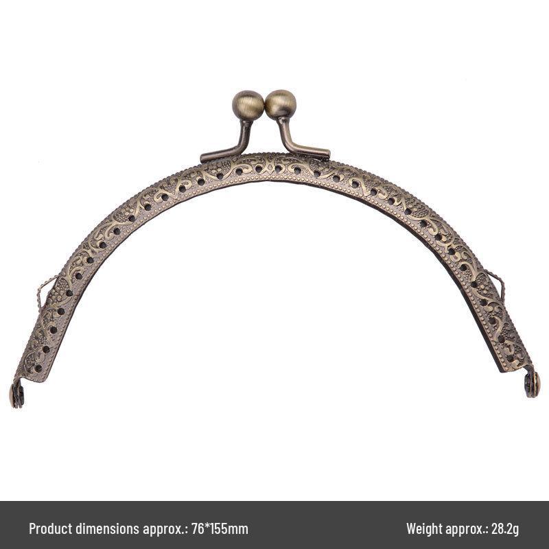 Retro Handmade Coin Purse Clasp Clips - DIY Material Kit for Crafting Bags