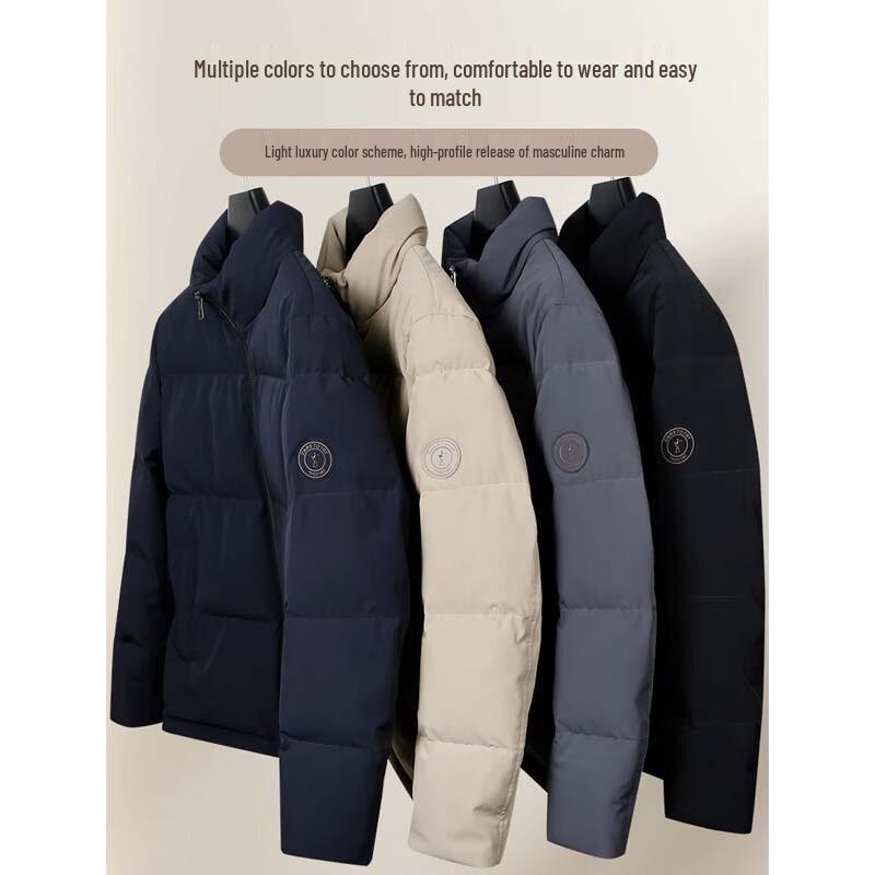 TRIES Men's Winter Stand-Collar Down Jacket