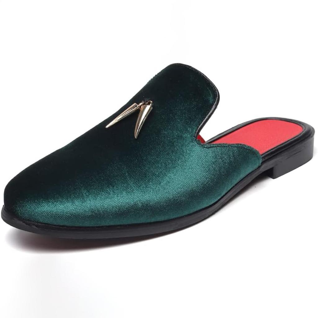 Men's Half Slippers Casual Fashion Versatile One-pedal Casual Muller Shoes Loafers