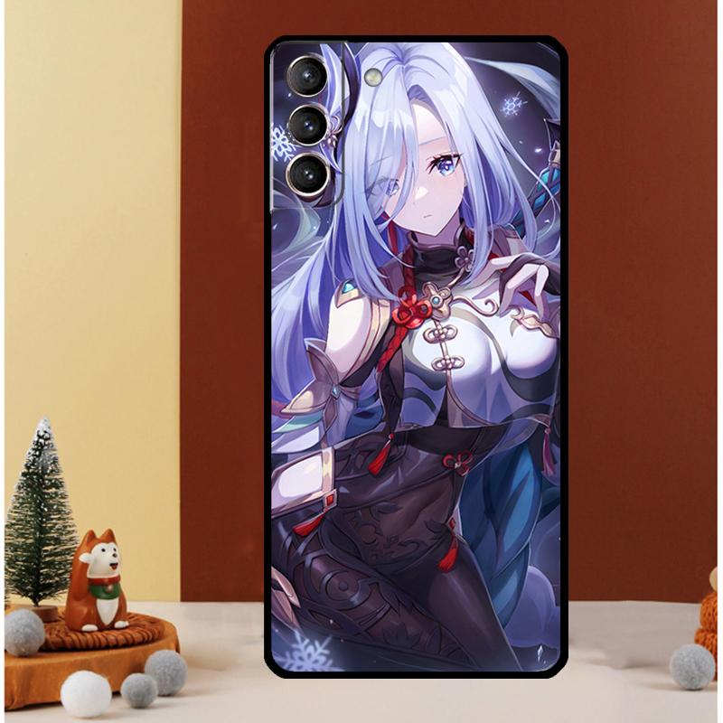 Genshin Impact Shenhe Case For Samsung Galaxy S26 S25 Ultra S23 S20 FE S21 S22 S24 Plus S10 S25 FE Cover Funda