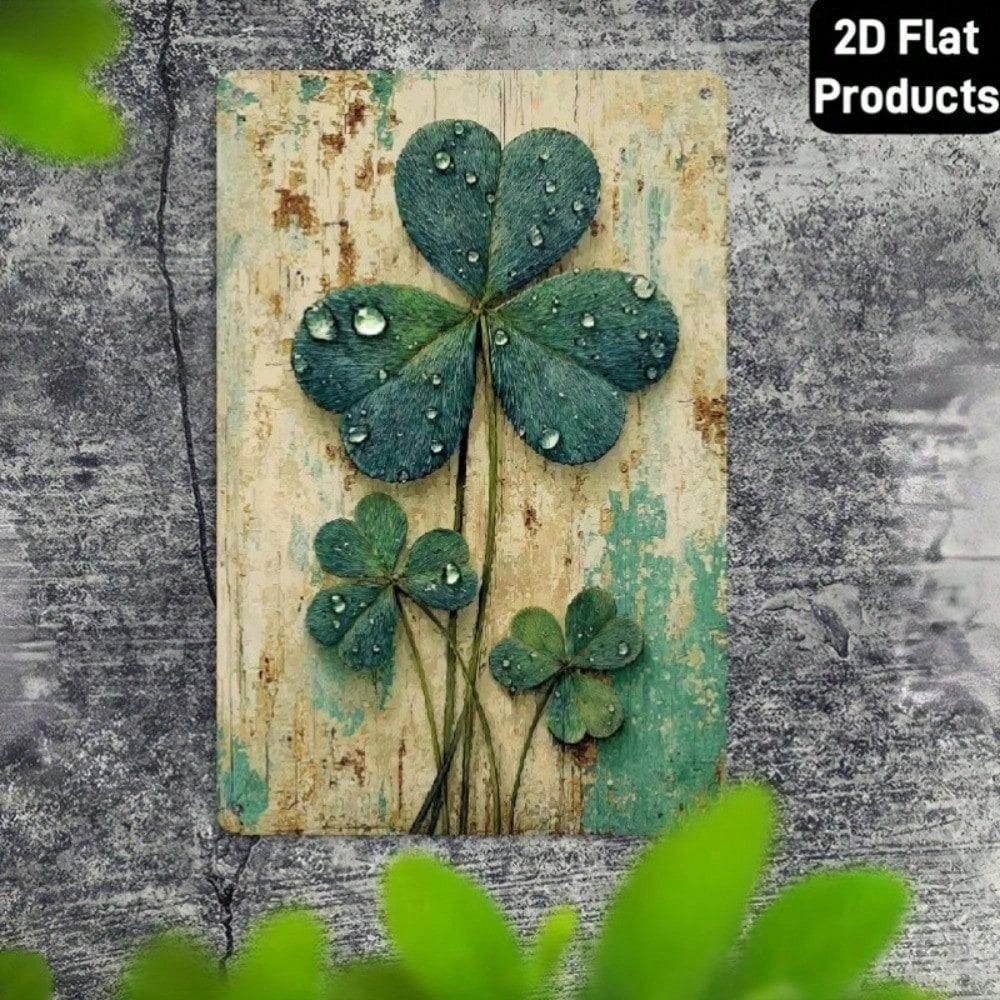 Vintage Irish Luck Metal Sign Rustic St Patrick Wall Art Pub Man Cave Decor