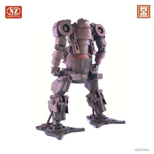 Cavico Kamp Riesen Mars Humanoid Heavy Machine Series Type III Humanoid Heavy Machine, Late Production Type/Oxide Red, 1/35 Scale, Approximately 14cm