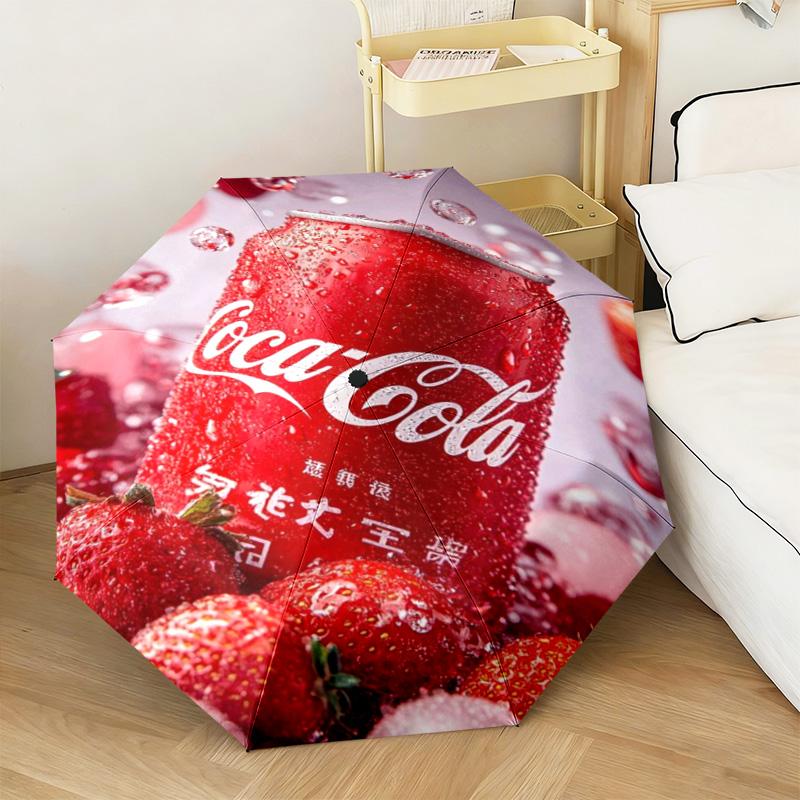 Christmas Gift Halloween Theme Bear Truck Coca Cola umbrella is suitable for all seasons, including home travel and outdoor activities Y15