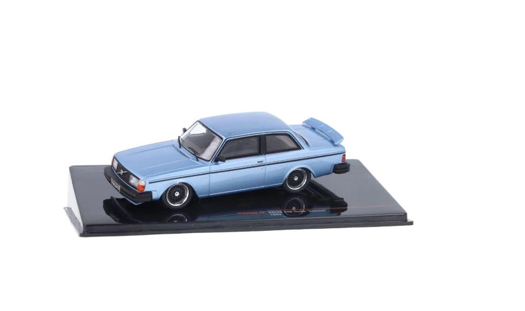 IXO Volvo 1/43 Scale Miniature Car 240 Turbo Custom 1980 (Light Blue)