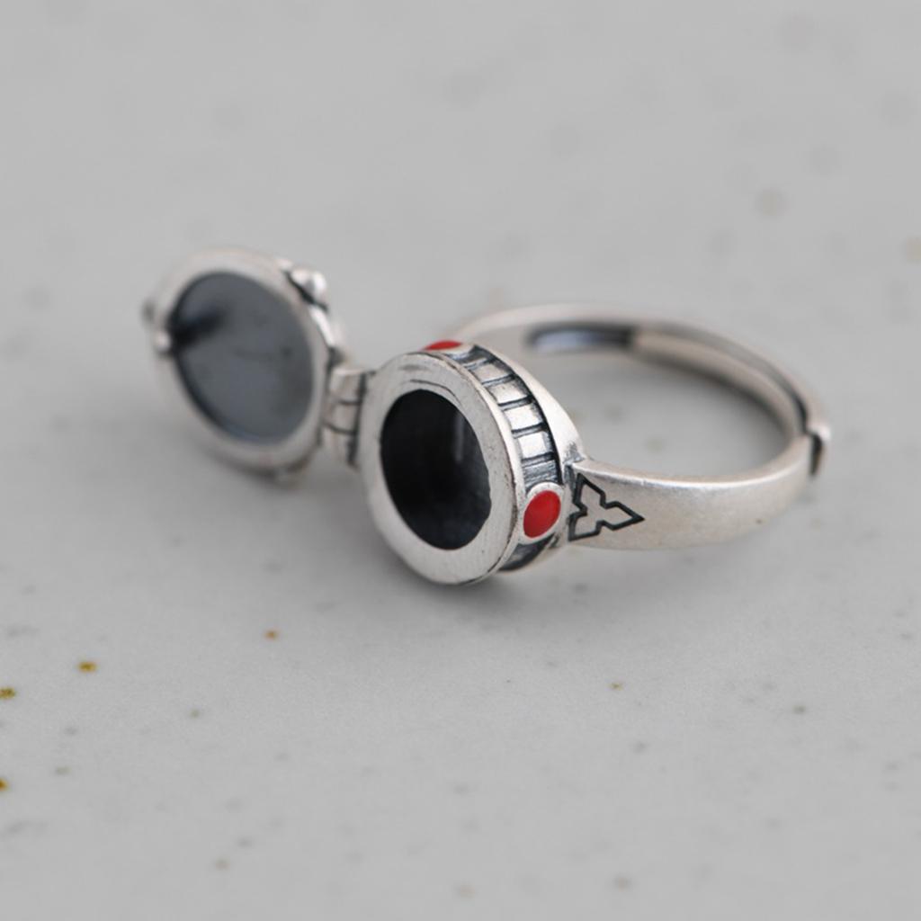 Exquisite Fashion Classic Ladies Vintage Antique Open Rose Box Open Ring Elegant Charm Finger Ornament Christmas Gift