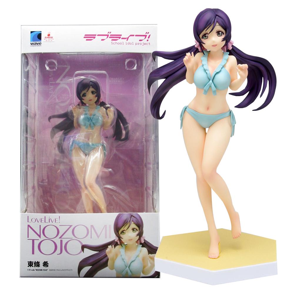 16.5см Love Live! Школьный идол Проект Тодзё Нодзоми Фигурка Beach Queens 1/10 Модель Игрушка Подарок Коллекция Фигурка Действия ПВХ With box