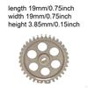 Reduction Gear Aluminum 1.8G 19mm Diameter M0.5 34T Upgrade for 1/24 244016 Replace Parts Easily