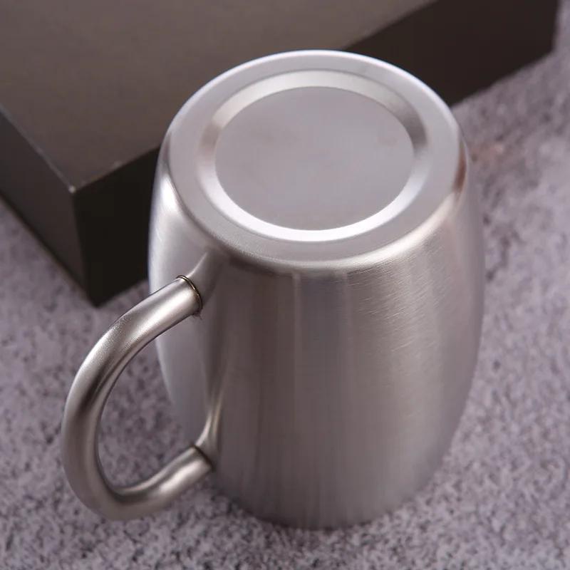 Stainless Steel Thermal Cup Mug for Office Tea Leak-Proof with Lid Coffee Beer Travel Camping Home Tumbler Drinkware 300/420ml
