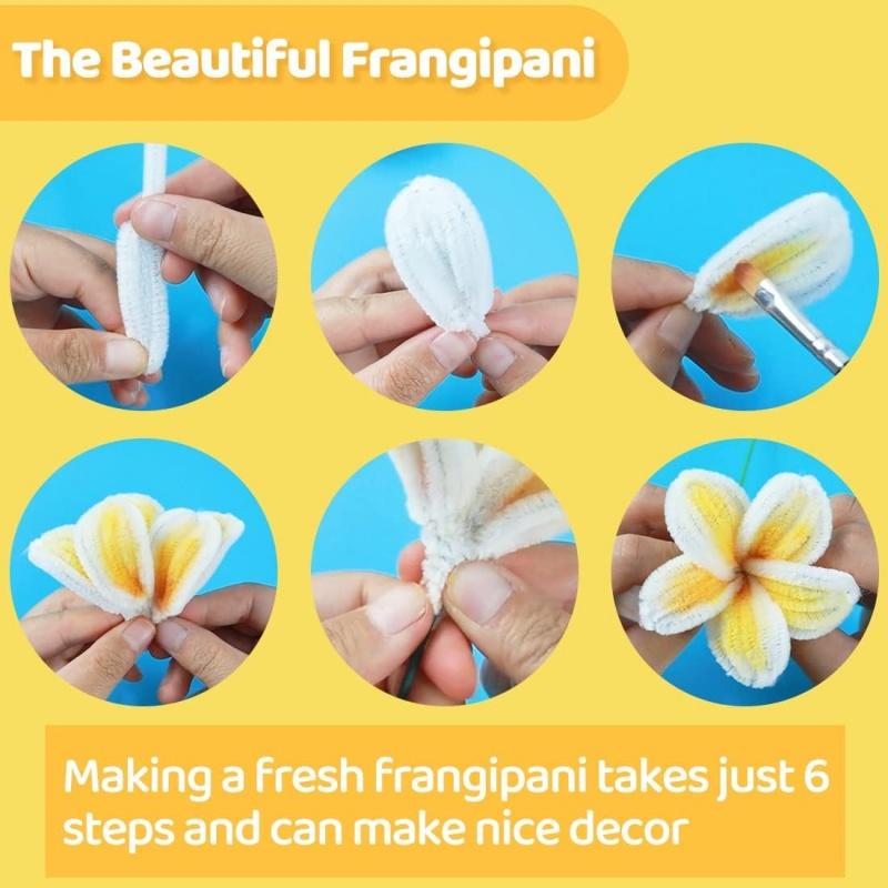 100 Pieces Pipe Cleaners Chenille Stem, Solid Color Pipe Cleaners Set for Pipe Cleaners DIY Arts Crafts Decorations