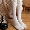 Sweet Lolita Lange Socken Rüschen JK Netzstrümpfe Niedliche Kniehohe Socken Für Frauen Mädchen