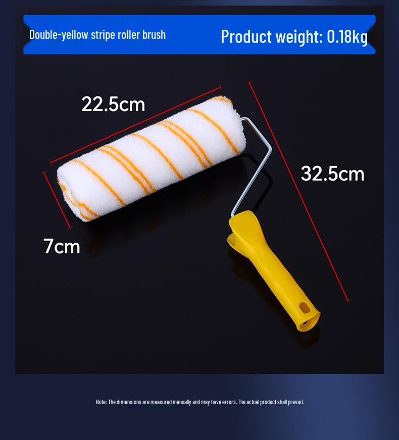 9-Inch Multi-Spec Paint Roller Brush for Home Decoration, Wall Latex Paint, Glue, and Engineering Projects with Long, Thick Bristles.