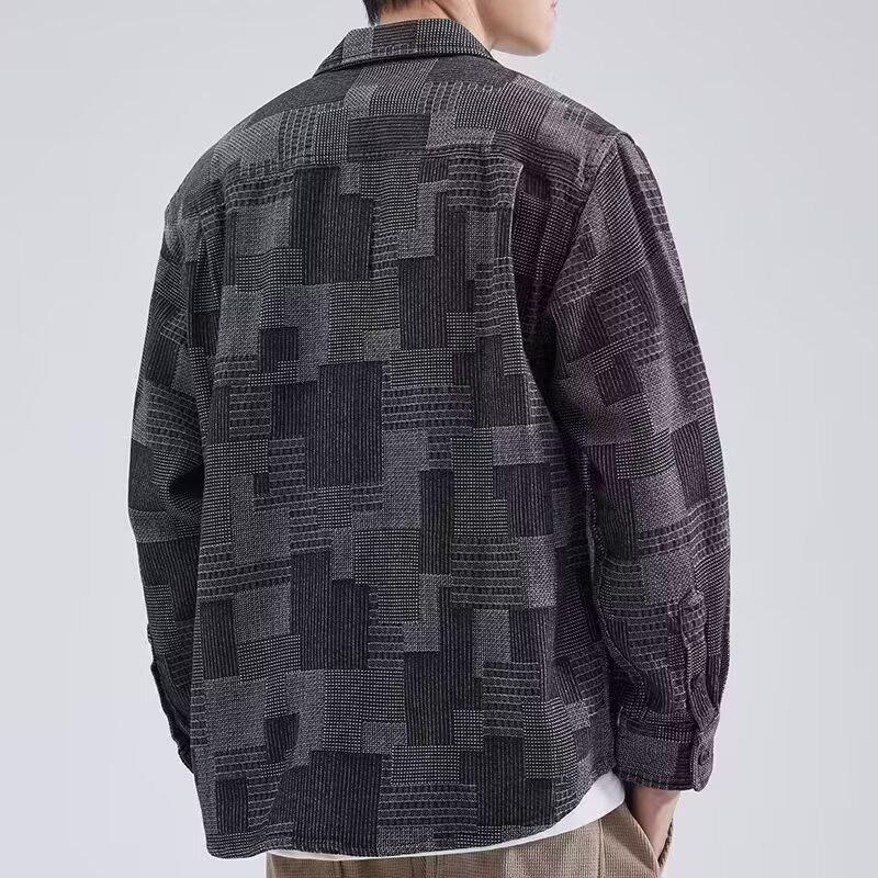 Denim Shirt Men Jacket Autumn Casual All-match Shirt Long Sleeves