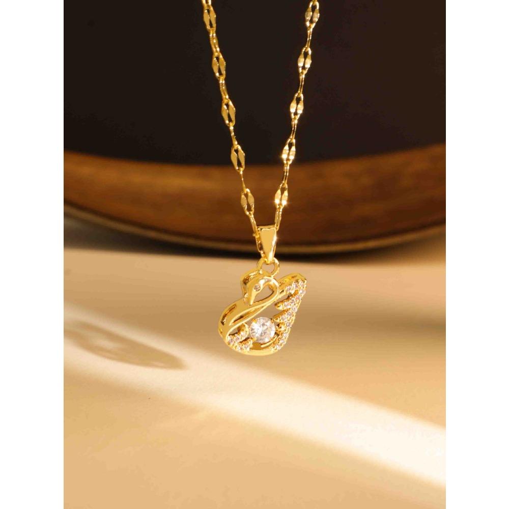 Necklace Does Not Fade Women's Summer Smart Love Versatile Necklace Women's High-end Titanium Steel Accessories