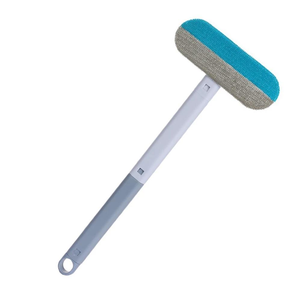 

Multifunction Pet Brush with Squeegee, Cat Hair Remover Brush Manual Hair Cleaner with Long Handle for Carpet Bed, Sofa, Blanket