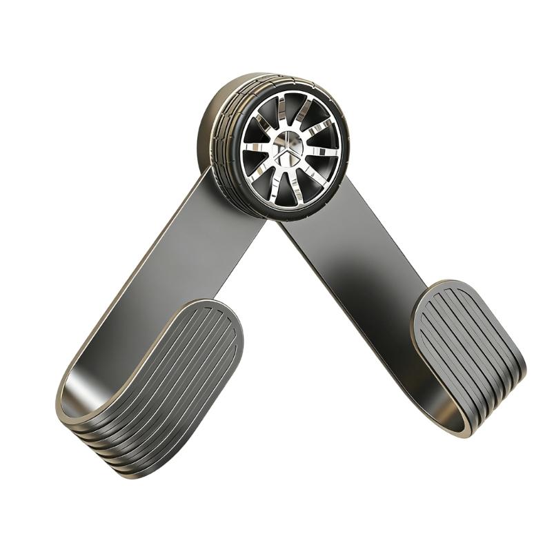 No Drill Required Suction Cup Wall Mounted Adjustable Pot Lid Organizers Featuring Wheel Design for Kitchen Space Saving