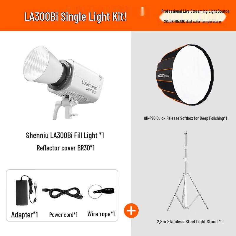 Godox LA300Bi Bi-color LED Video Light Kit LA300Bi