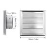 Dryer Vent Cover 4in Metal Outside with Guard Screen 304 Stainless Steel Outdoor Exterior Wall Air Vent Bathroom Exhaust 100mm
