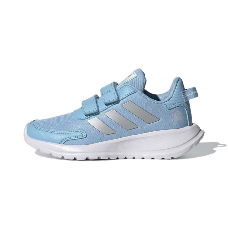 Adidas Tensaur Run Velcro Durable Non-Slip Low Top Kids Running Shoes Kids Running Shoes Blue Gray H04741
