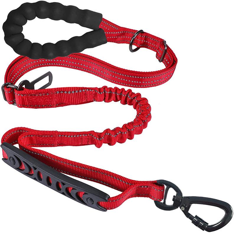 Shock-Absorbing Multi-Function Dog Leash for Large Dogs – Anti-Pull Elastic Design for Walking & Running