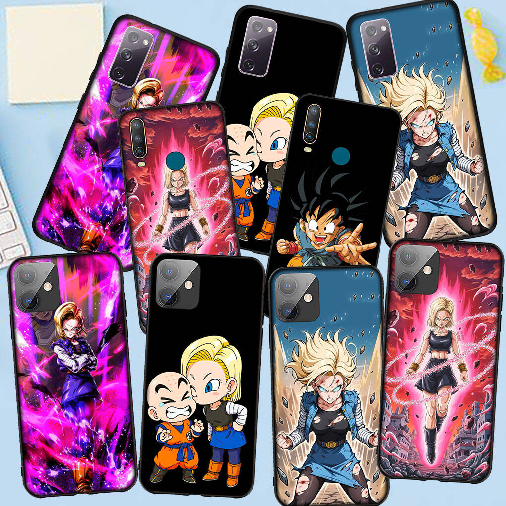Phone Case for iPhone 17 15 16 Plus Redmi Note 14 12 11 13 Pro Max Huawei P30 P20 Lite Y9 OPPO A60 A80 A54 Android 18 Silicone Dragon Gokus Ball Cover