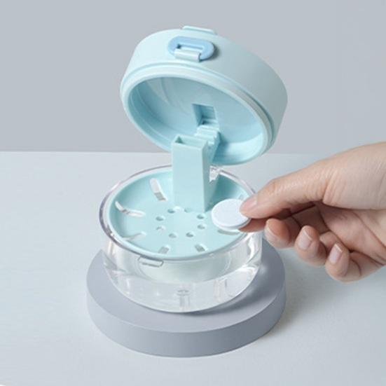 Aligner Cleaning Container Retainer Case with Mirror, Removal Tool, Brush, Leak-Proof Denture Invisible Braces Box Bath Holder, Dental for Orthodontic