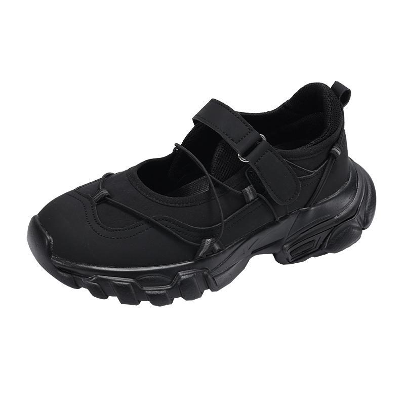 Fashion and Casual White Light Mouth Thick Sole Mary Jane Single Shoes Women's 2025 New Spring Versatile Height-increasing Dad Shoes