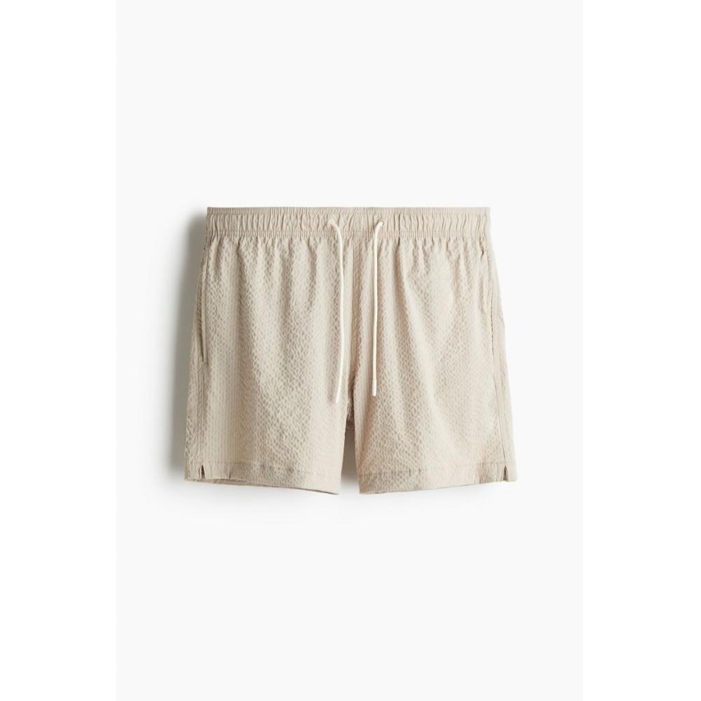 H M Seersucker swiM sHorts Beige