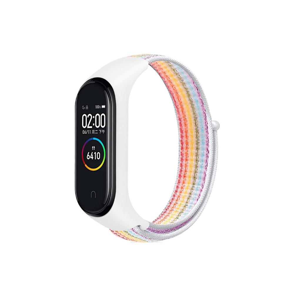 Nylon Schlaufenarmband für Xiaomi Mi Band 9 8 Geflochtenes Verstellbares Ersatz-Uhrenarmband Sportarmband für Mi Band 8 7 6 5 4 3 Armband