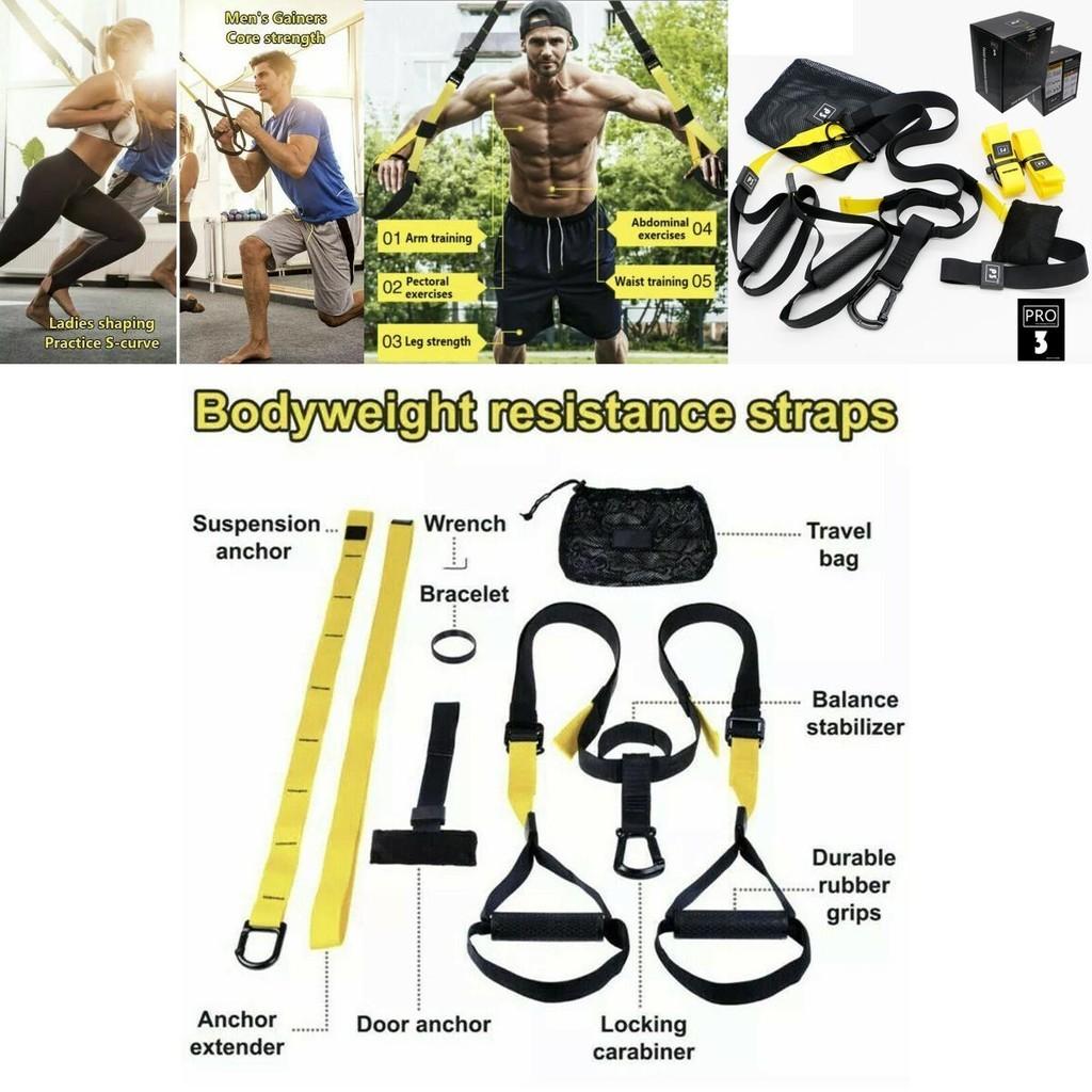 Ultimate Home Gym Suspension Resistance Training Strap With Comfortable Handles