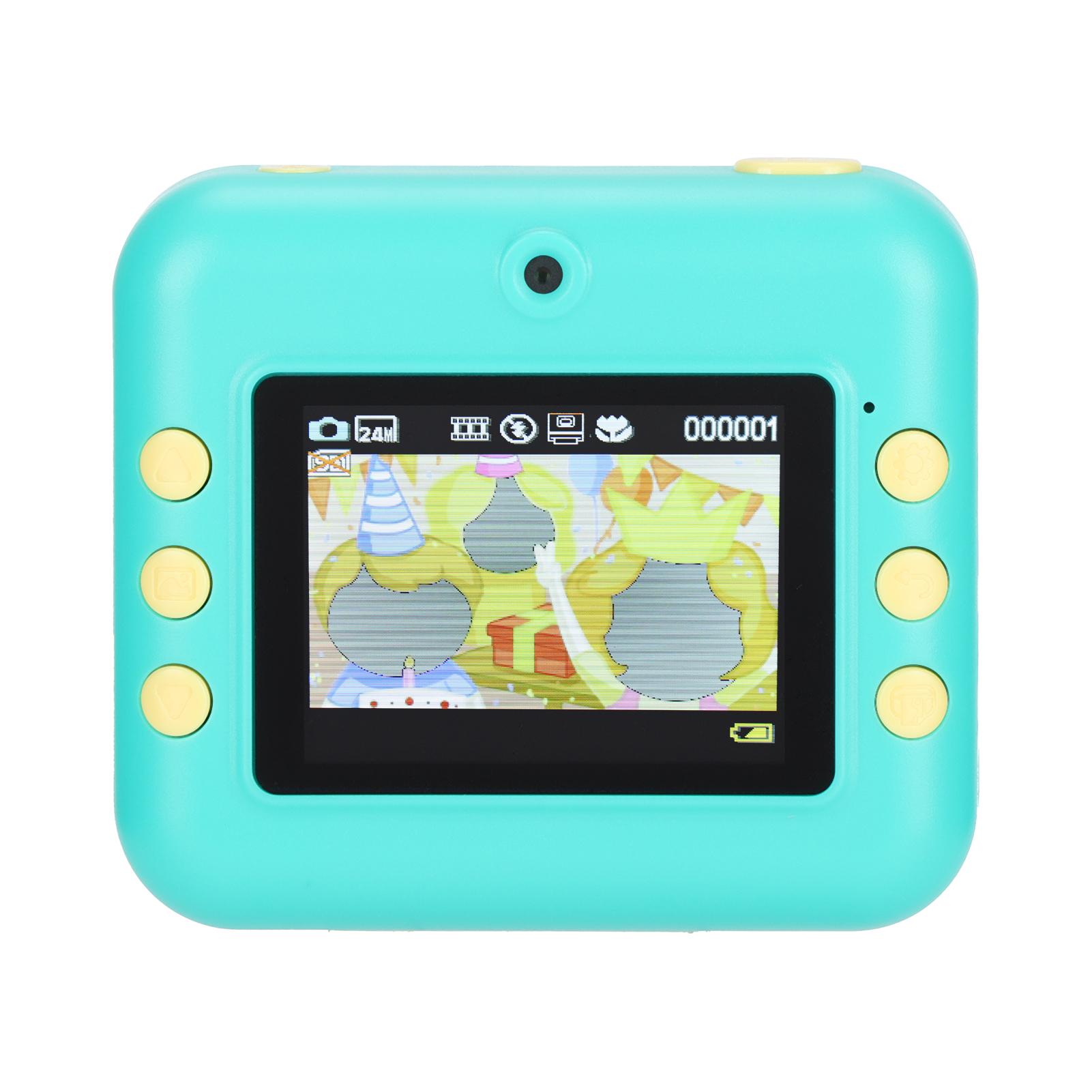 

Детская камера мгновенной печати Mini Kids Digital WiFi Inkelss Portable с 2,4-дюймовым большим экраном