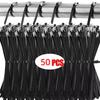 50PCS Multi-Purpose Metal Black Cable Ties Heavy Duty Zip Tie Fastener Wire Organizer Fastener