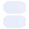 12Pcs Sound Absorption Panel Hex Acoustic Isolation Soundproofing Foam Set Kit for Home