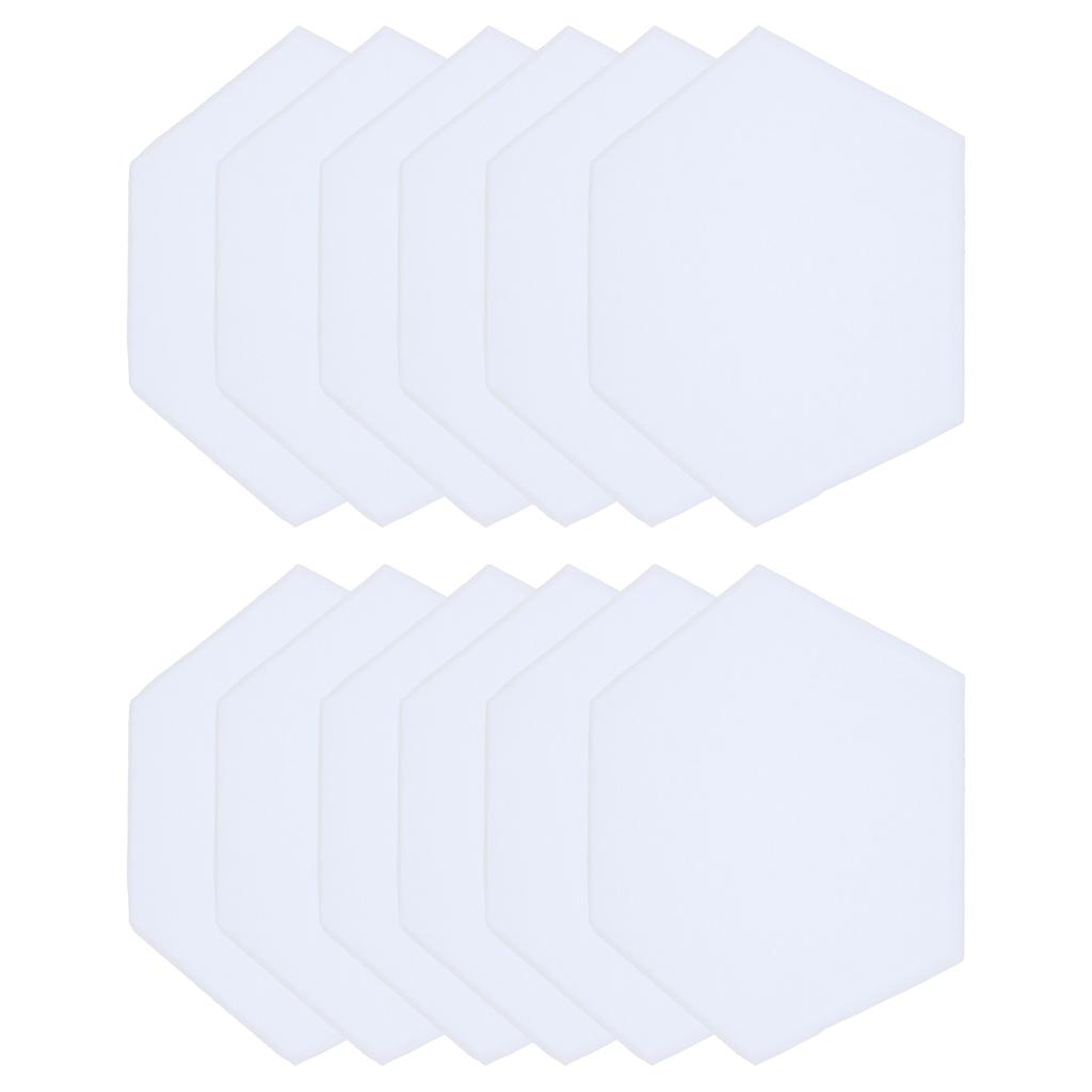 12Pcs Sound Absorption Panel Hex Acoustic Isolation Soundproofing Foam Set Kit for Home