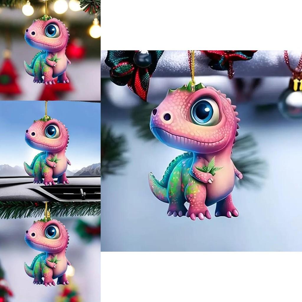 Dinosaur Cartoon Charming Acrylic Car Decoration Accessory For Interiors Stylish